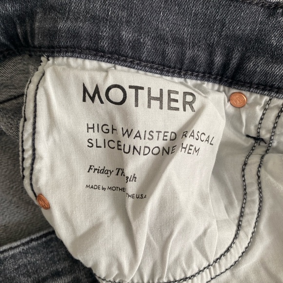 Mother high waisted rascal slice undone hem jean size 26 - Picture 8 of 12